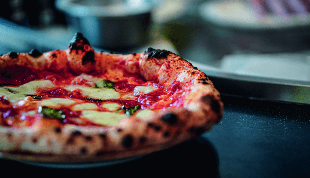 Christmas on the farm, pizza with seasonal and local toppings at The Story Pig